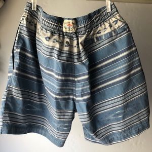Faherty Swim Trunks size Medium NWOT Aztec Print